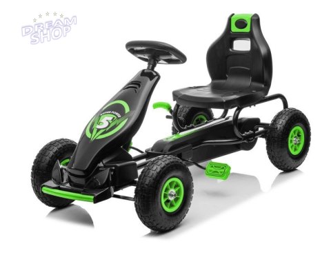 DUŻY GOKART NA PEDAŁY SUPER POWER 5, POMPOWANE KOŁA/G18