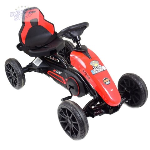 DUŻY GOKART SPEED NA PEDAŁY Z HAMULCEM, REGULOWANE SIEDZENIE, JAKOŚĆ/AHL005
