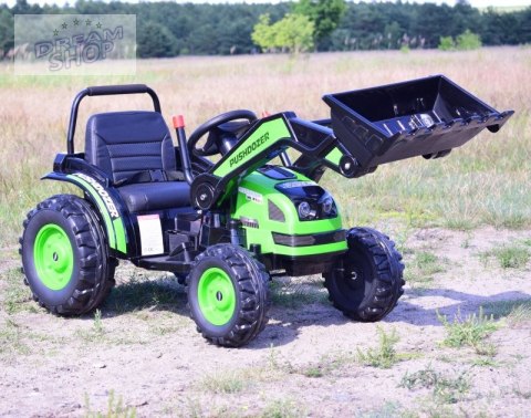 MEGA TRAKTOR Z ŁYŻKĄ - ŁADOWARKĄ. MIĘKKIE SIEDZENIE, PILOT, RADIO FM/HL389