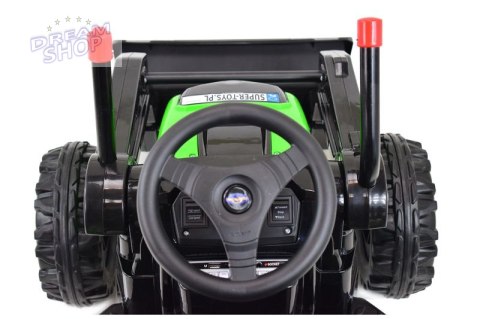 MEGA TRAKTOR Z ŁYŻKĄ - ŁADOWARKĄ. MIĘKKIE SIEDZENIE, PILOT, RADIO FM/HL389