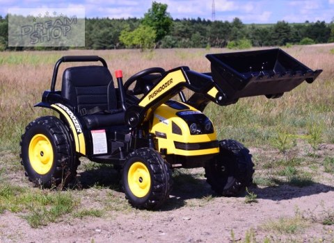 MEGA TRAKTOR Z ŁYŻKĄ - ŁADOWARKĄ. MIĘKKIE SIEDZENIE, PILOT, RADIO FM/HL389