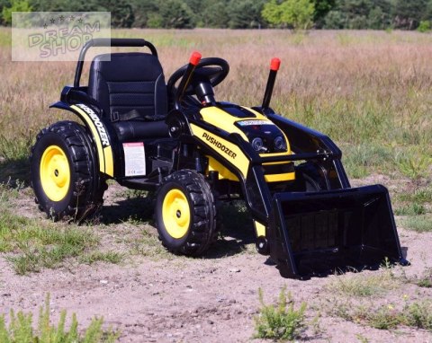 MEGA TRAKTOR Z ŁYŻKĄ - ŁADOWARKĄ. MIĘKKIE SIEDZENIE, PILOT, RADIO FM/HL389