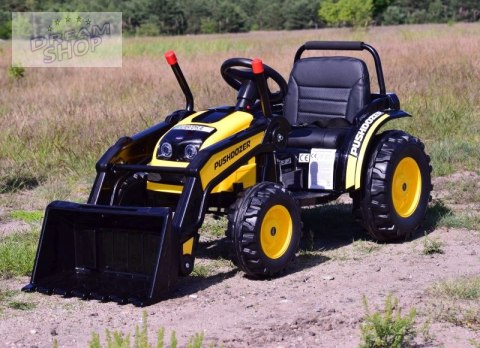 MEGA TRAKTOR Z ŁYŻKĄ - ŁADOWARKĄ. MIĘKKIE SIEDZENIE, PILOT, RADIO FM/HL389