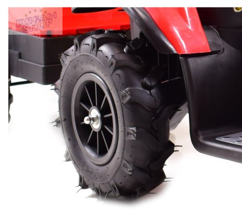 MEGA TRAKTOR Z PRZYCZEPĄ, KOŁA POMPOWANE, MIĘKKIE SIEDZENIE, PILOT,NOWOCZESNY PANEL, FUNKCJA BUJANIA/TT990D