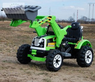 MOCNY TRAKTOR Z ŁYŻKĄ KINGDOM 12V DWIE PRĘDKOŚCI/JS328A