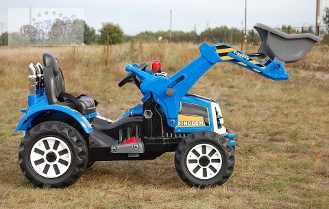 MOCNY TRAKTOR Z ŁYŻKĄ KINGDOM 12V DWIE PRĘDKOŚCI/JS328A