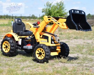 MOCNY TRAKTOR Z ŁYŻKĄ KINGDOM 12V DWIE PRĘDKOŚCI/JS328A