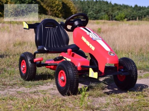NAJNOWSZY GOKART NA PEDAŁY, KOŁA POMPOWANE, HAMULCE/G202