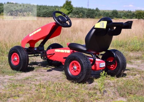 NAJNOWSZY GOKART NA PEDAŁY, KOŁA POMPOWANE, HAMULCE/G202