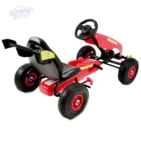 NAJNOWSZY GOKART NA PEDAŁY, KOŁA POMPOWANE, HAMULCE/G202