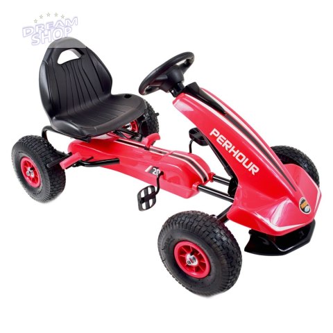 NAJNOWSZY GOKART NA PEDAŁY, KOŁA POMPOWANE, HAMULCE/G203