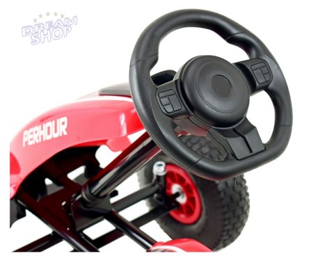 NAJNOWSZY GOKART NA PEDAŁY, KOŁA POMPOWANE, HAMULCE/G203