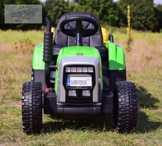 SUPER TRAKTOR BLOW - NA AKUMULATOR Z PRZYCZEPĄ, MIĘKKIE KOŁA, MIEKKIE SIEDZENIE, PILOT/XMX611