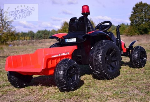SUPER TRAKTOR TRUCK Z PRZYCZEPĄ I KOGUTEM, MIĘKKIE KOŁA, MIĘKKIE SIEDZENIE, PILOT/HZB200 SUPER TRAKTOR TRUCK Z PRZYCZEPĄ I KOGUTEM, MIĘKKIE KOŁA, MIĘKKIE SIEDZENIE, PILOT/HZB200