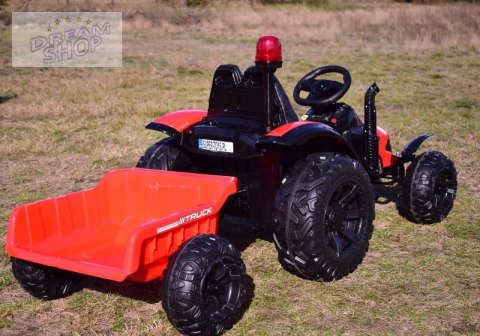 SUPER TRAKTOR TRUCK Z PRZYCZEPĄ I KOGUTEM, MIĘKKIE KOŁA, MIĘKKIE SIEDZENIE, PILOT/HZB200 SUPER TRAKTOR TRUCK Z PRZYCZEPĄ I KOGUTEM, MIĘKKIE KOŁA, MIĘKKIE SIEDZENIE, PILOT/HZB200