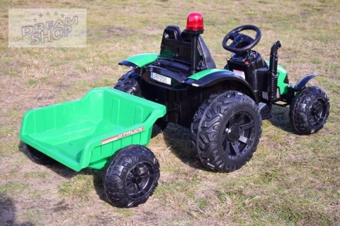 SUPER TRAKTOR TRUCK Z PRZYCZEPĄ I KOGUTEM, MIĘKKIE KOŁA, MIĘKKIE SIEDZENIE, PILOT/HZB200