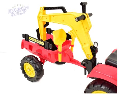 TRAKTOR NA PEDAŁY Z PRZYCZEPĄ I KOPARKĄ/ TR3007 TRAKTOR NA PEDAŁY Z PRZYCZEPĄ I KOPARKĄ/ TR3007