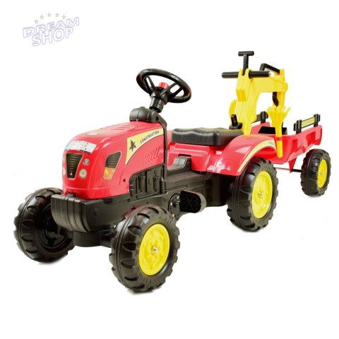 TRAKTOR NA PEDAŁY Z PRZYCZEPĄ I KOPARKĄ/ TR3007 TRAKTOR NA PEDAŁY Z PRZYCZEPĄ I KOPARKĄ/ TR3007