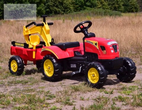 TRAKTOR NA PEDAŁY Z PRZYCZEPĄ I KOPARKĄ/ TR3007 TRAKTOR NA PEDAŁY Z PRZYCZEPĄ I KOPARKĄ/ TR3007