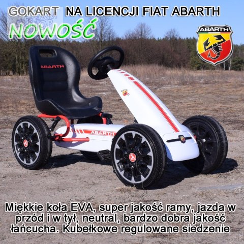 WIELKI LICENCJONOWANY GOKART FIAT ABARTH KOŁA EVA JAKOŚĆ /PB9388A WIELKI LICENCJONOWANY GOKART FIAT ABARTH KOŁA EVA JAKOŚĆ /PB9388A