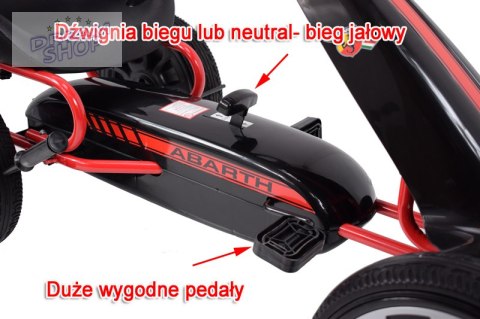 WIELKI LICENCJONOWANY GOKART FIAT ABARTH KOŁA EVA JAKOŚĆ /PB9388A WIELKI LICENCJONOWANY GOKART FIAT ABARTH KOŁA EVA JAKOŚĆ /PB9388A