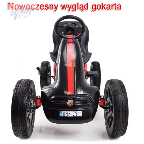 WIELKI LICENCJONOWANY GOKART FIAT ABARTH KOŁA EVA JAKOŚĆ /PB9388A WIELKI LICENCJONOWANY GOKART FIAT ABARTH KOŁA EVA JAKOŚĆ /PB9388A