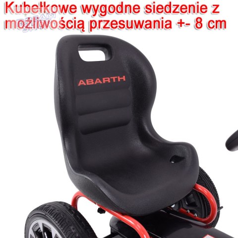WIELKI LICENCJONOWANY GOKART FIAT ABARTH KOŁA EVA JAKOŚĆ /PB9388A WIELKI LICENCJONOWANY GOKART FIAT ABARTH KOŁA EVA JAKOŚĆ /PB9388A