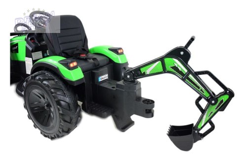 MEGA TRAKTOR Z ŁADOWARKĄ,KOPARKĄ, PRZYCZEPĄ 24 V SUPER-MOC OLBRZYMI