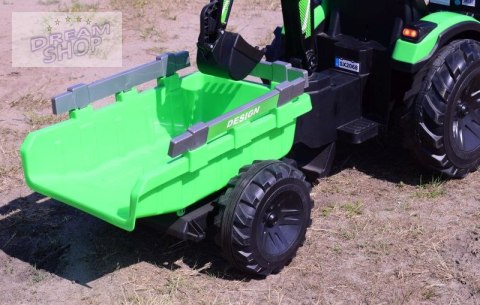 MEGA TRAKTOR Z ŁADOWARKĄ,KOPARKĄ, PRZYCZEPĄ 24 V SUPER-MOC OLBRZYMI