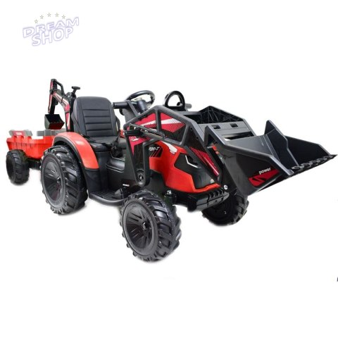 MEGA TRAKTOR Z ŁADOWARKĄ,KOPARKĄ, PRZYCZEPĄ SUPER-MOC OLBRZYMI/2068-12V