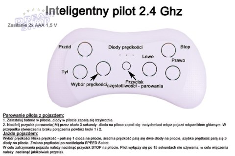OLBRZYMI SPYCHACZ NA AKUMULATOR Z PILOTEM/ ABM-6188