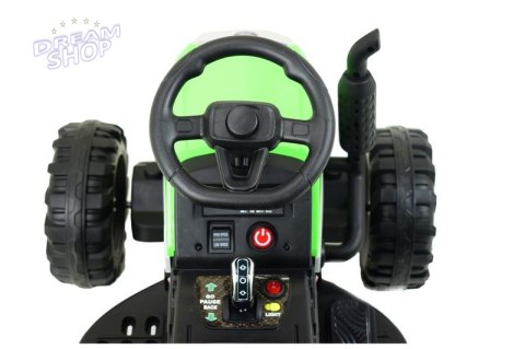SUPER TRAKTOR FAST NA AKUMULATOR Z PRZYCZEPĄ, MIĘKKIE KOŁA, MIĘKKIE SIEDZENIE, PILOT/JC005