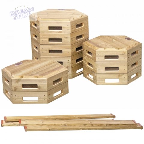 Classic World Edu Drewniana Ścieżka Akrobaty - Bezpieczny Tor Ruchowy Classic World Edu Drewniana Ścieżka Akrobaty - Bezpieczny Tor Ruchowy