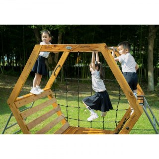 Classic World Edu Drewniany Zestaw Wspinaczkowy Heksagenalny Plac Zabaw