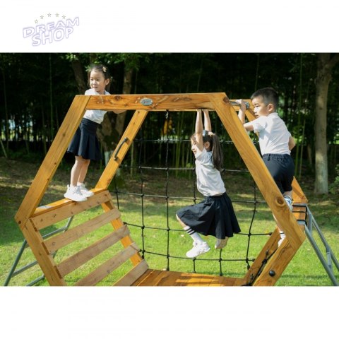 Classic World Edu Drewniany Zestaw Wspinaczkowy Heksagenalny Plac Zabaw Classic World Edu Drewniany Zestaw Wspinaczkowy Heksagenalny Plac Zabaw