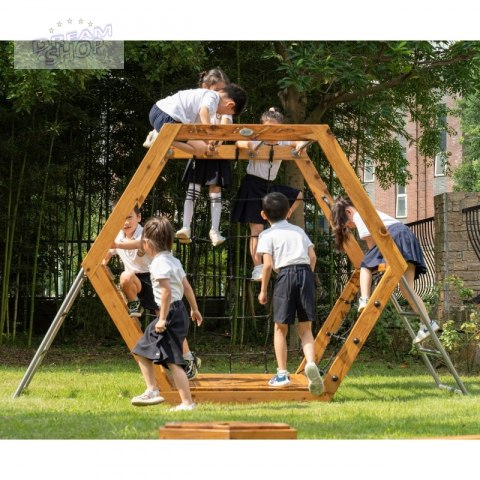 Classic World Edu Drewniany Zestaw Wspinaczkowy Heksagenalny Plac Zabaw Classic World Edu Drewniany Zestaw Wspinaczkowy Heksagenalny Plac Zabaw