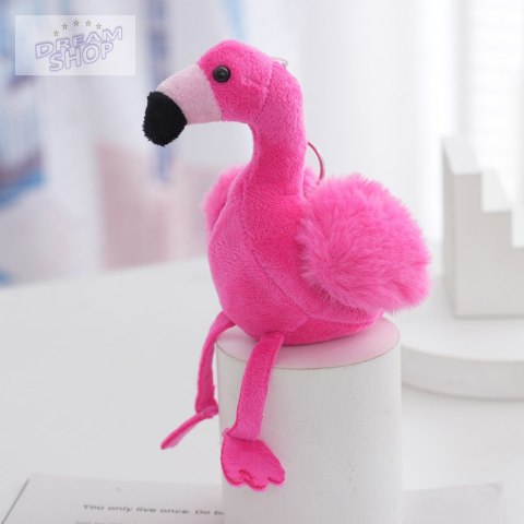 Flaming Pluszowy Brelok Puszysty Ozdoba Różowy 12cm Flaming Pluszowy Brelok Puszysty Ozdoba Różowy 12cm