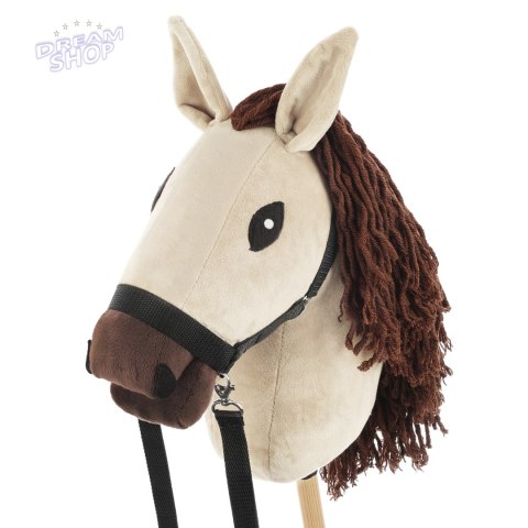 Hobby Horse Skippi A3 - Biszkopt - Jasny beż i brąz - kantar i wodze Hobby Horse Skippi A3 - Biszkopt - Jasny beż i brąz - kantar i wodze