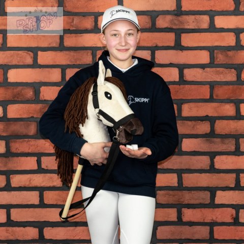 Hobby Horse Skippi A3 - Biszkopt - Jasny beż i brąz - kantar i wodze Hobby Horse Skippi A3 - Biszkopt - Jasny beż i brąz - kantar i wodze