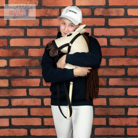 Hobby Horse Skippi A3 - Biszkopt - Jasny beż i brąz - kantar i wodze Hobby Horse Skippi A3 - Biszkopt - Jasny beż i brąz - kantar i wodze