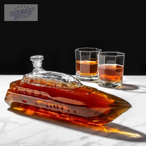 Karafka Jacht do whisky 1L - prezent dla Taty - Dziadka - Męża - Brata