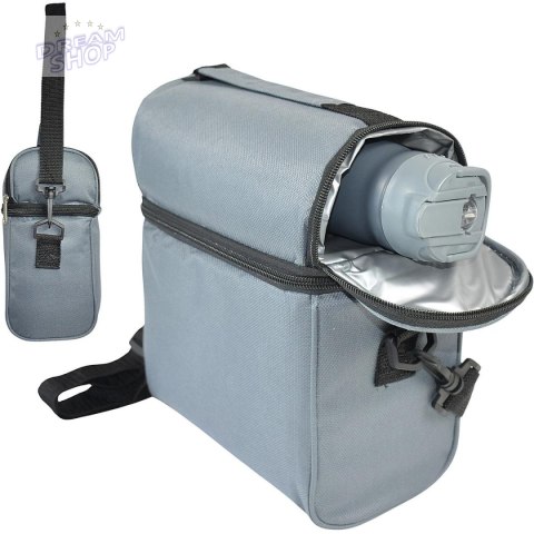 LUNCHBOX TORBA TERMICZNA Z BUTELKĄ REDCLIFFS SZARY