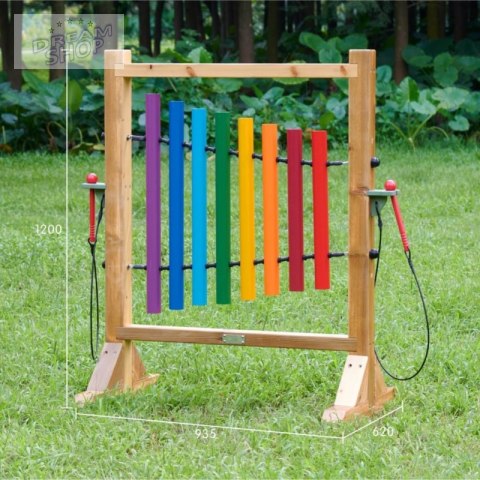 MASTERKIDZ Tęczowe Dzwonki Kolorowa Tablica Do Grania