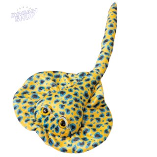 Maskotka Pluszowa Płaszczka Przytulanka Żółta W Kropki 50cm