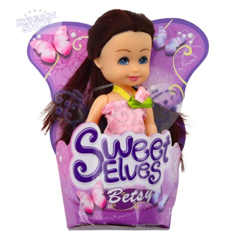 Mini Laleczka Wróżka Elf Niebieska Fioletowa Różowa Mix 11,5cm Mini Laleczka Wróżka Elf Niebieska Fioletowa Różowa Mix 11,5cm