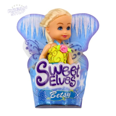 Mini Laleczka Wróżka Elf Niebieska Fioletowa Różowa Mix 11,5cm Mini Laleczka Wróżka Elf Niebieska Fioletowa Różowa Mix 11,5cm