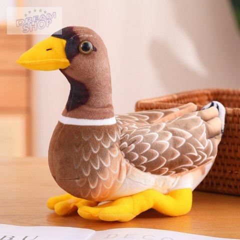 Pluszowa Maskotka Przytulanka Kaczka Brązowo Żółta 28cm Pluszowa Maskotka Przytulanka Kaczka Brązowo Żółta 28cm