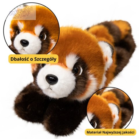 Pluszowa Panda Ruda Maskotka Brelok Kółko Karabińczyk 13cm Pluszowa Panda Ruda Maskotka Brelok Kółko Karabińczyk 13cm