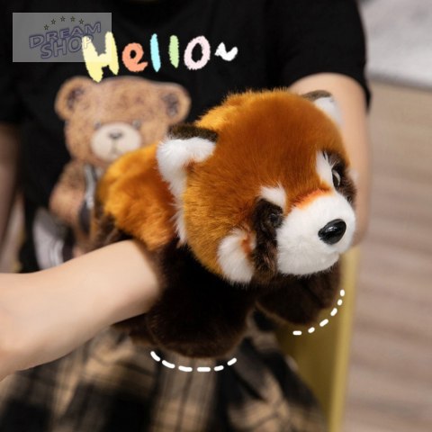 Pluszowa Panda Ruda Maskotka Brelok Kółko Karabińczyk 13cm Pluszowa Panda Ruda Maskotka Brelok Kółko Karabińczyk 13cm