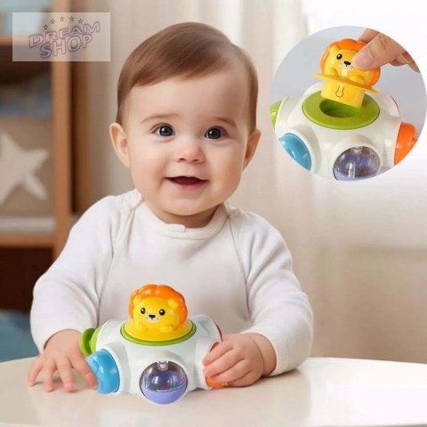 WOOPIE BABY Kosmiczna Rakieta Aktywności - Edukacyjna Kostka Sensoryczna 18m+